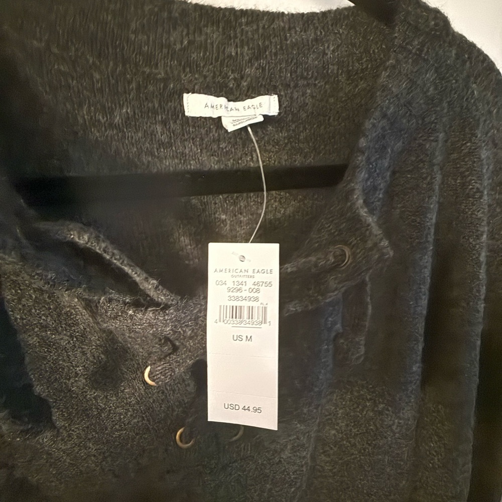 American Eagle Outfitters Gray Crew Neck Sweater - Picture 2 of 3